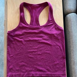Swiftly tech racer back tank, size 6